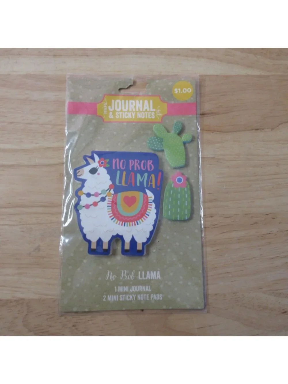Lot of 3 Llama Gifts - Llama Line-up - Llama Blaster - Journal & Sticky Notes